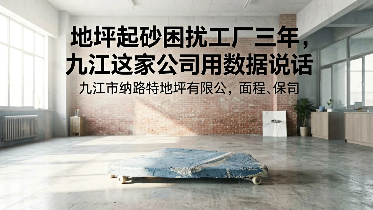地坪起砂困扰工厂三年,九江这家公司用数据说话